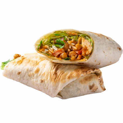 3. Butter chicken wrap